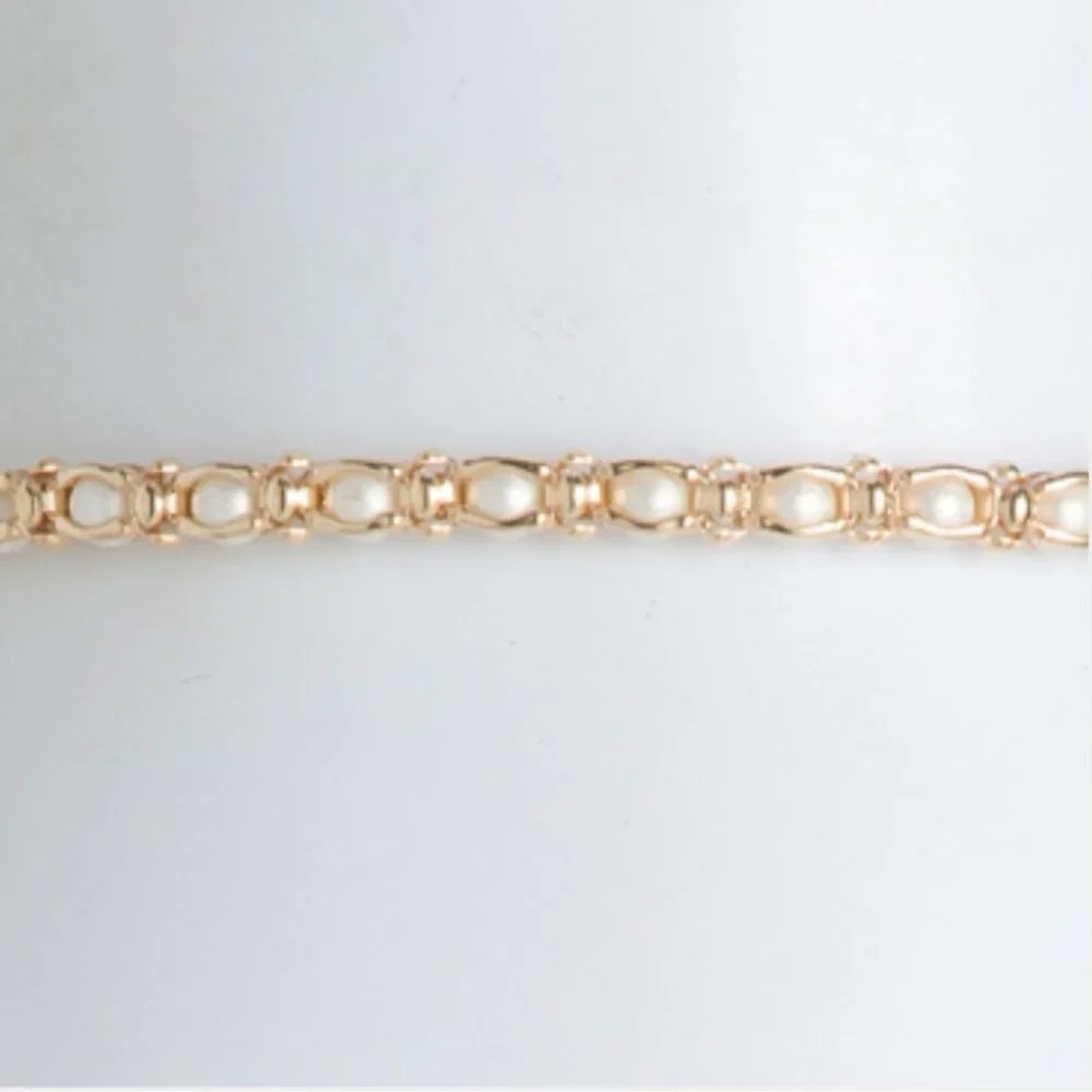 MIA FIORE Made In Italy 14kt Gold Plated Pearl Cage Bolo Bracelet